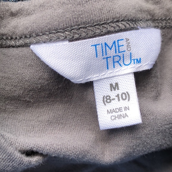 Time & Tru Gray Tiered Dress -Medium - Picture 3 of 5